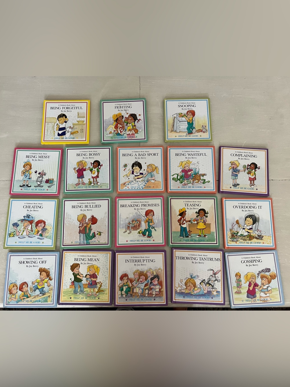 Joy Berry Help Me Be Good 18 Book Bundle Vintage Kids Behavior Books